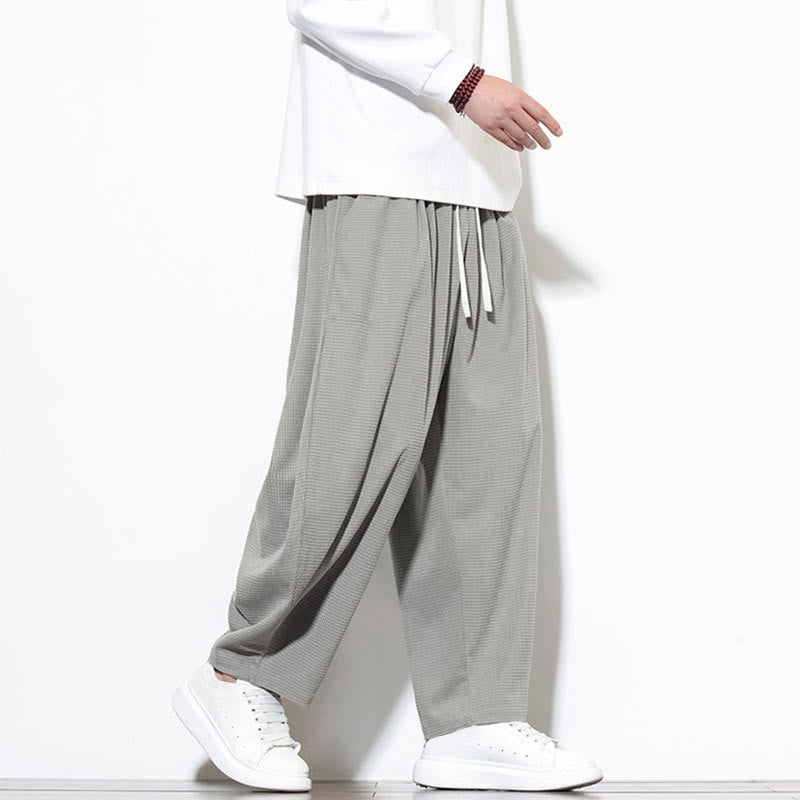 Pantaloni harem da uomo in velluto a coste di puro cotone con tasche, alla caviglia , Buddha Stones - image 13