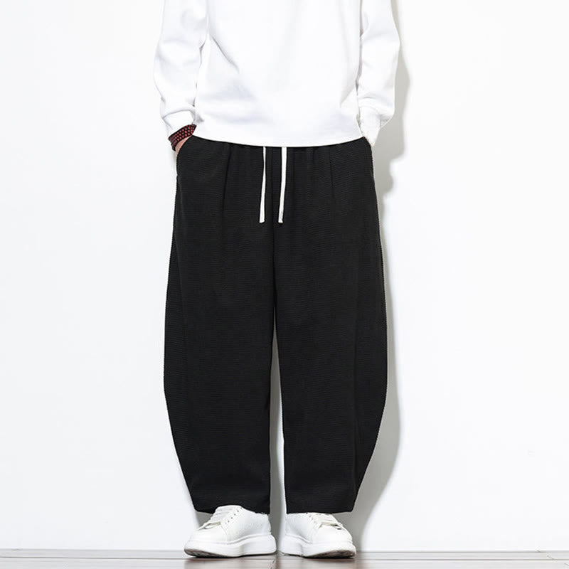 Pantaloni harem da uomo in velluto a coste di puro cotone con tasche, alla caviglia , Buddha Stones - image 19