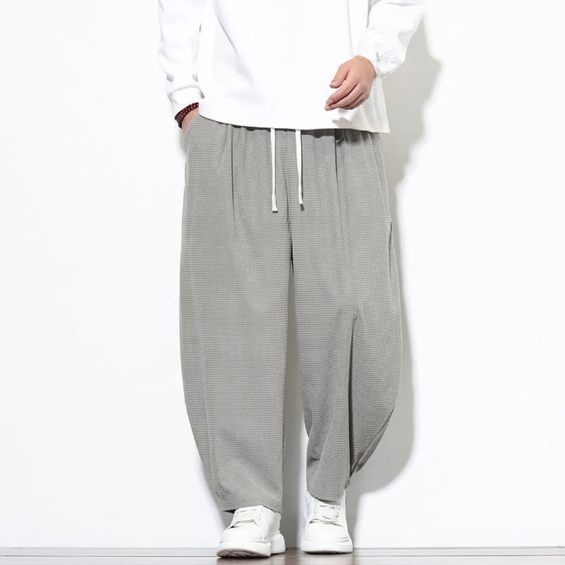 Pantaloni harem da uomo in velluto a coste di puro cotone con tasche, alla caviglia , Buddha Stones - image 15