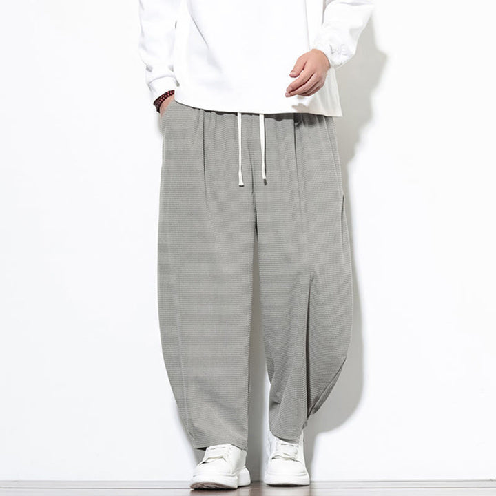 Pantaloni harem da uomo in velluto a coste di puro cotone con tasche, alla caviglia , Buddha Stones - image 15