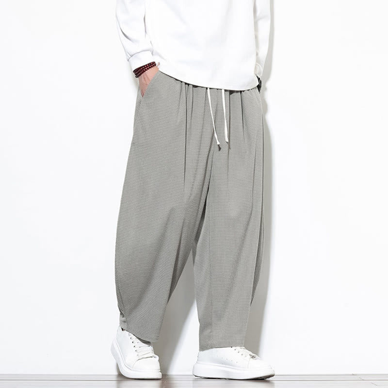 Pantaloni harem da uomo in velluto a coste di puro cotone con tasche, alla caviglia , Buddha Stones - image 10