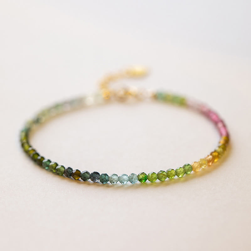 Braccialetto positivo con perline ultrasottili in tormalina naturale Buddha Stones da 2,5 mm - Tormalina da 2,5 mm (circonferenza del polso: 14-17 cm) - image 6