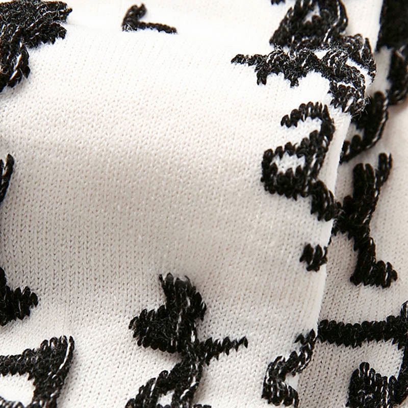 Calzini da donna in cotone micro Crew con motivo di calligrafia cinese Buddha Stones , abbinati ai colori - image 11