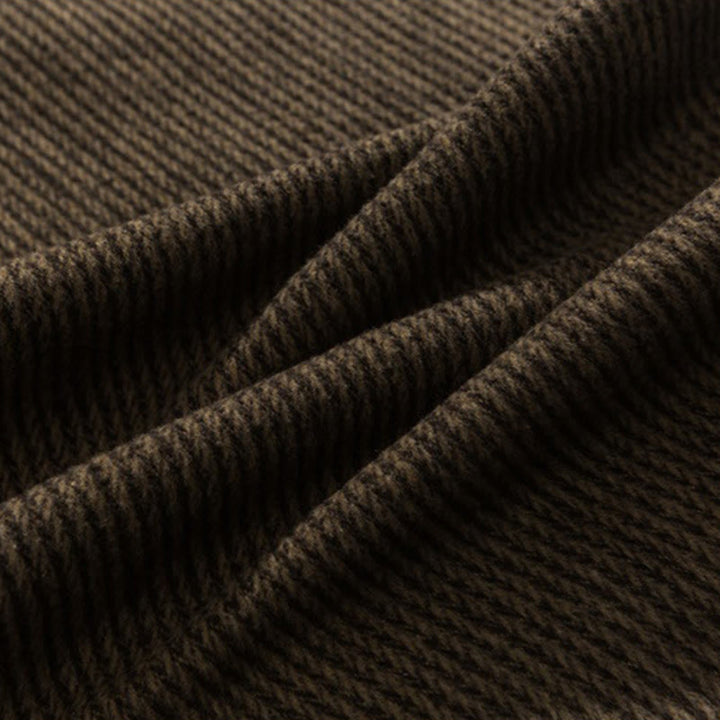 Pantaloni da uomo in cotone a gamba larga con tasche e coulisse, tinta unita, modello Buddha Stones Daily - image 24