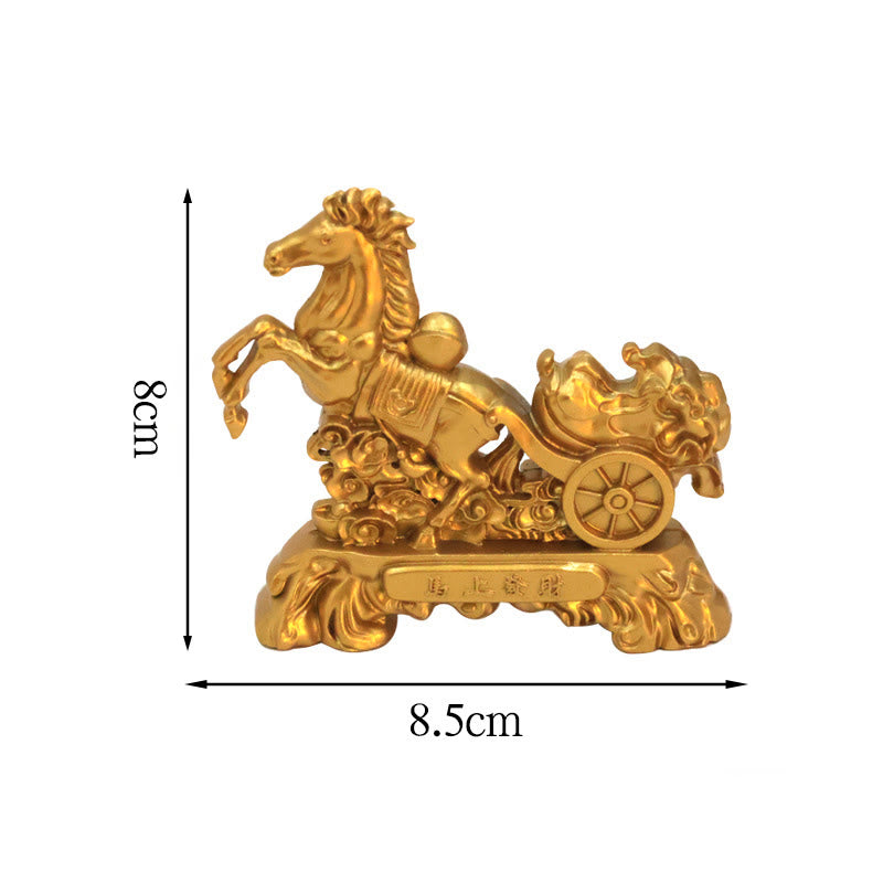 Buddha Stones Zodiaco cinese Anno del cavallo Attraggono fortuna prosperità Decorazione della casa - Cavolo cappuccio 8,5*8cm - image 13