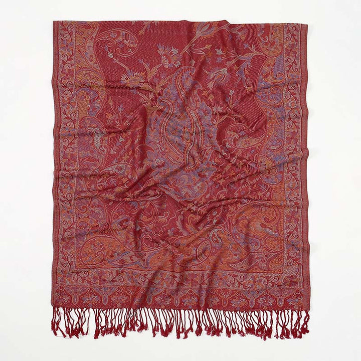 Sciarpa morbida con motivo a nappa e fiori di anacardi primaverili, motivo Buddha Stones - image 12