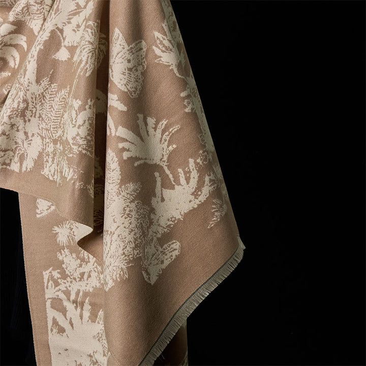 Sciarpa calda con nappa e motivo a scialle con motivo a animali, motivo a cocco invernale Buddha Stones - image 5