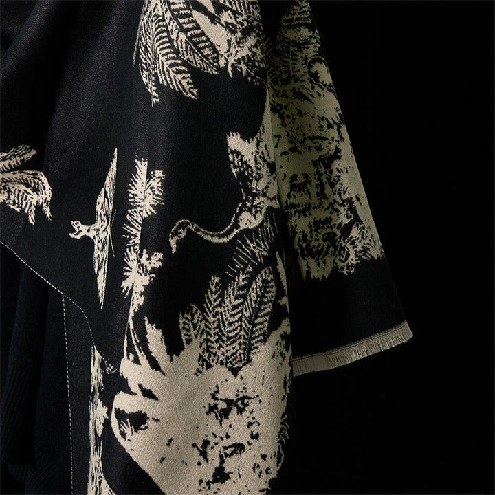 Sciarpa calda con nappa e motivo a scialle con motivo a animali, motivo a cocco invernale Buddha Stones - image 10