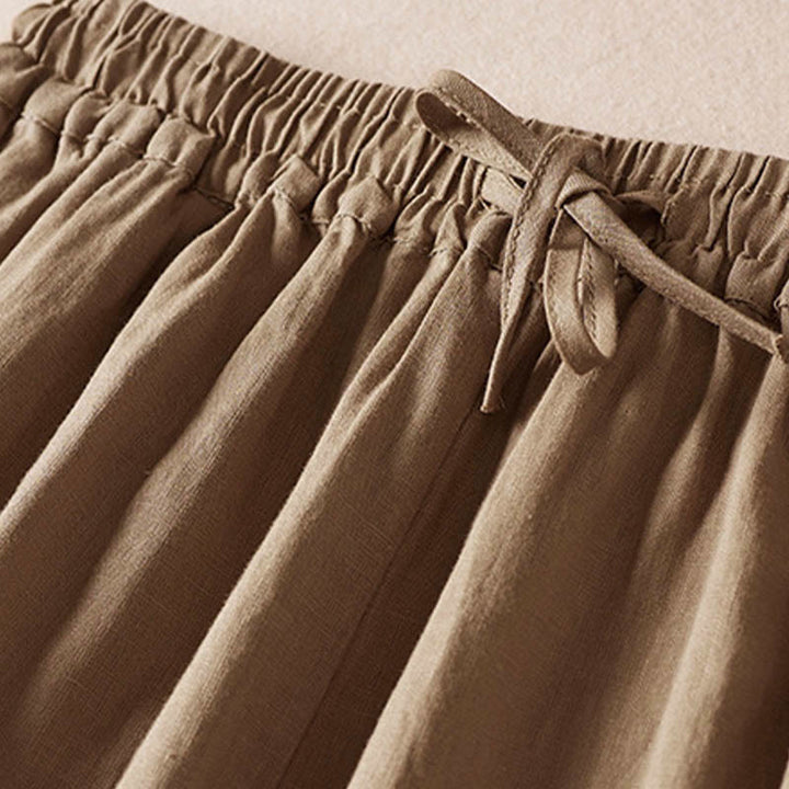 Pantaloni harem con ricamo di piccoli fiori estivi Buddha Stones e tasche - image 5