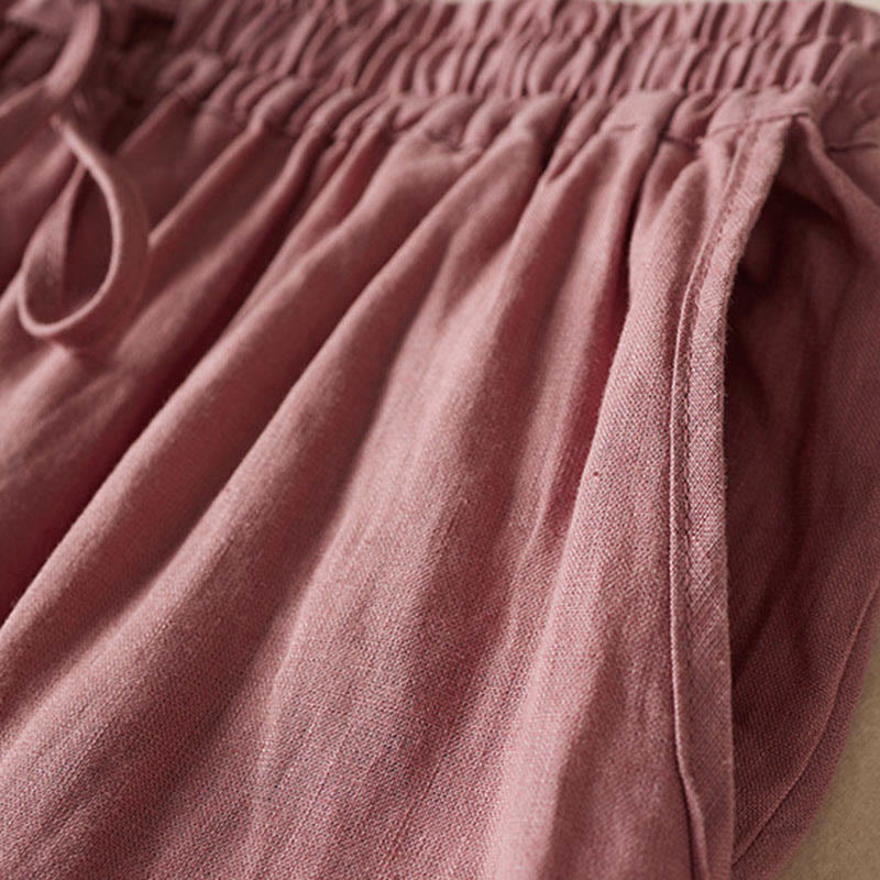 Pantaloni harem con ricamo di piccoli fiori estivi Buddha Stones e tasche - image 13