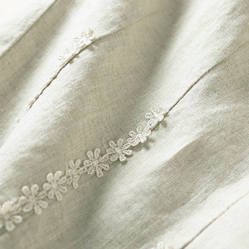 Pantaloni harem con ricamo di piccoli fiori estivi Buddha Stones e tasche - image 26