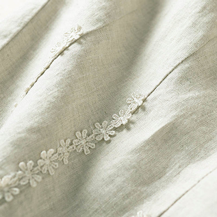 Pantaloni harem con ricamo di piccoli fiori estivi Buddha Stones e tasche - image 26