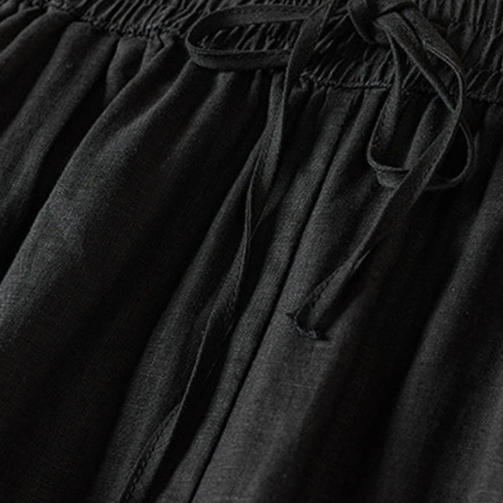 Pantaloni harem con ricamo di piccoli fiori estivi Buddha Stones e tasche - image 38