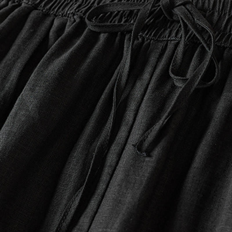 Pantaloni harem con ricamo di piccoli fiori estivi Buddha Stones e tasche - image 38