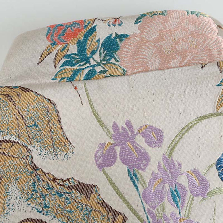 Giacca da uomo a maniche lunghe con bottoni a rana, motivo : Buddha Stones Mandarin Duck Peony Flower e tasche - image 4