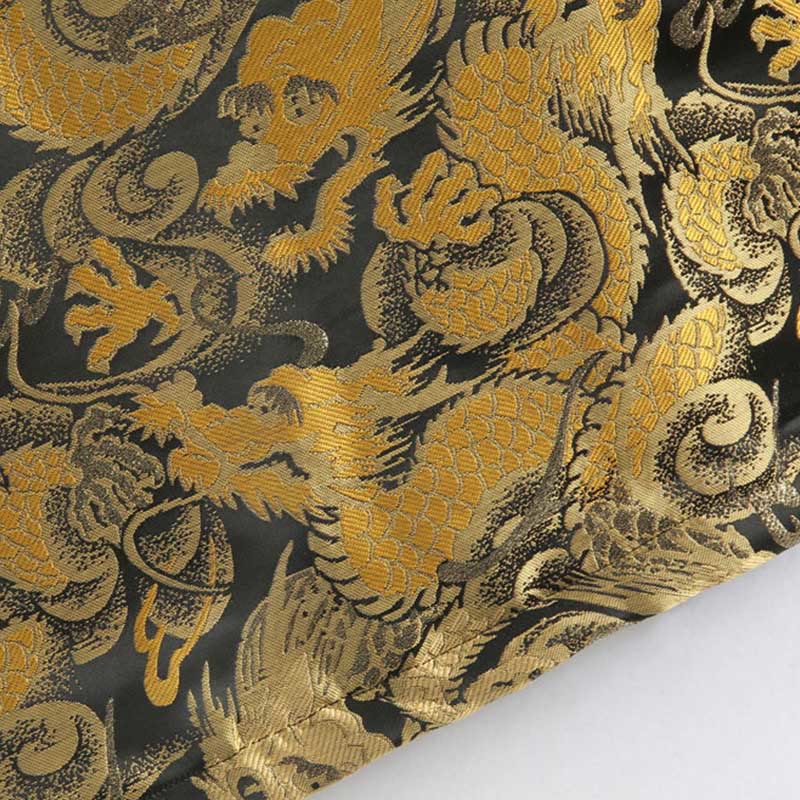 Giacca da uomo a maniche lunghe con tasche, motivo drago invernale in jacquard con bottoni a rana Buddha Stones - image 10