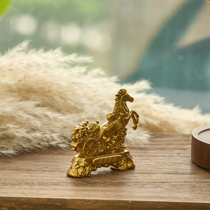 Buddha Stones "Diventa ricco ora" Anno del Cavallo Lingotto di cavolo Decorazione per la casa - image 4