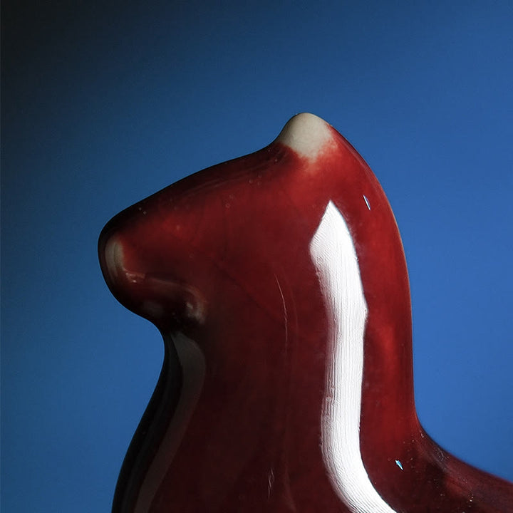 Buddha Stones Anno del Cavallo Ceramica Energia Decorazione per la casa - image 6