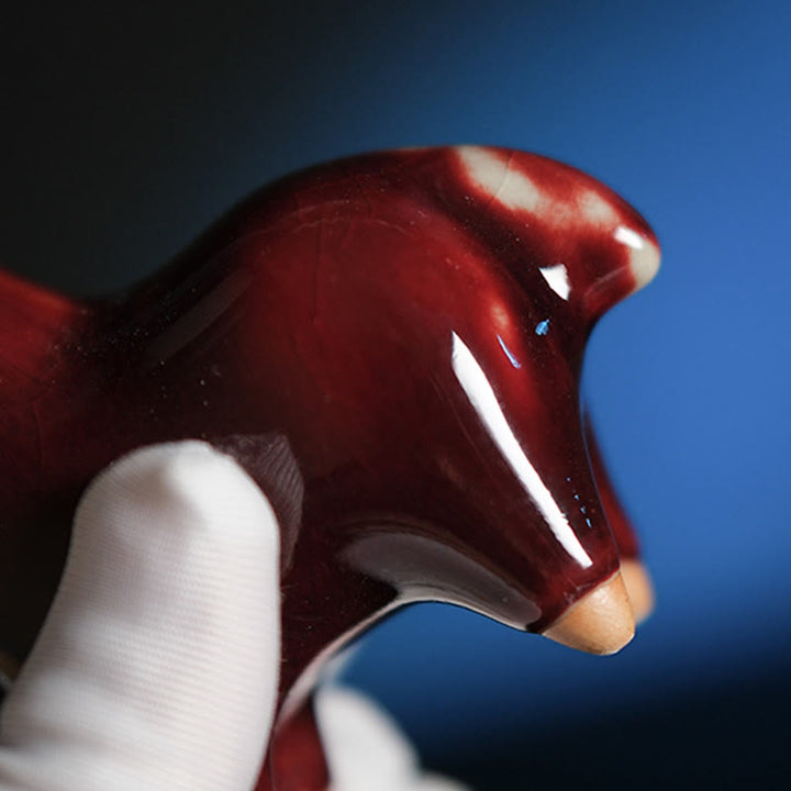 Buddha Stones Anno del Cavallo Ceramica Energia Decorazione per la casa - image 3