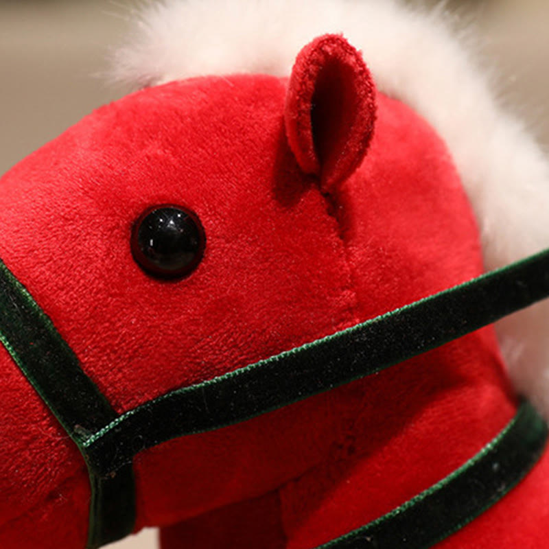 Buddha Stones Anno del Cavallo Bambù Drago Loto Fenice Peluche Bambola Decorazione per la casa - image 2