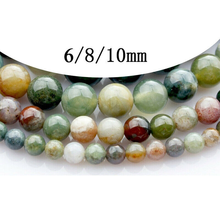 Braccialetto Buddha Stones India Agate Beads Luck Yoga