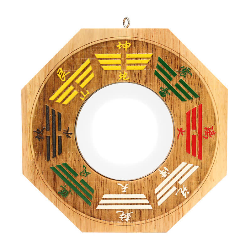 Feng Shui Bagua Mappa Peach Wood Balance Energy Map Specchio