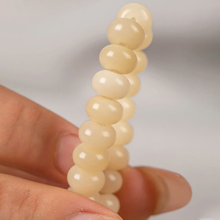 Braccialetto doppio giro Buddha Stones Bodhi Seed Lotus Baccello Charm Peace