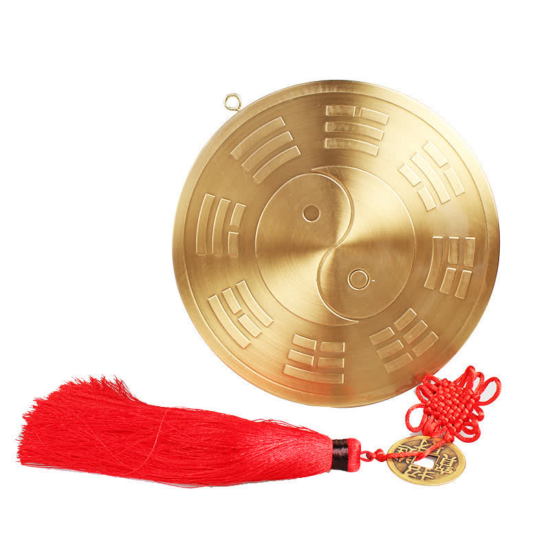 Mappa Feng Shui Bagua Moneta di rame Mappa energetica dell'equilibrio del nodo cinese