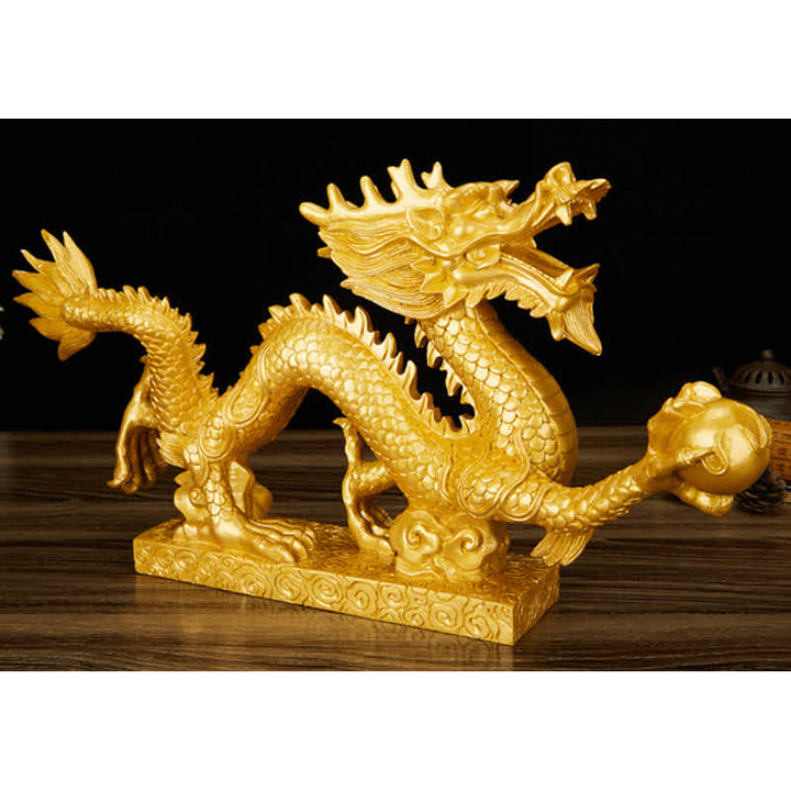Buddha Stones Feng Shui Drago Nuvola di buon auspicio Ricchezza Fortuna Decorazione
