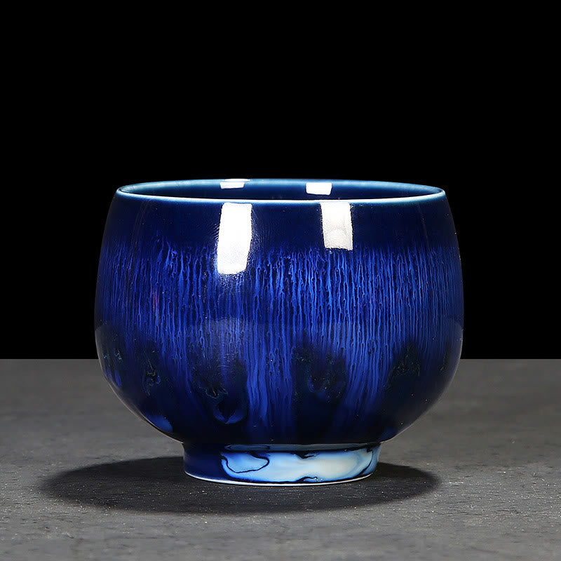 Buddha Stones Tazza da tè in ceramica cinese Jianzhan Glaze Kiln Change Tenmoku Kung Fu Tea Cup