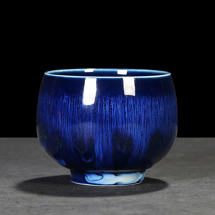 Buddha Stones Tazza da tè in ceramica cinese Jianzhan Glaze Kiln Change Tenmoku Kung Fu Tea Cup