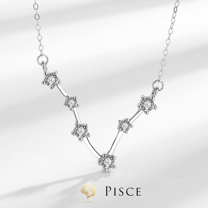 Buddha Stones 925 Sterling Silver 12 Costellazioni dello Zodiaco Astrologia Benedizione Collana Pendente