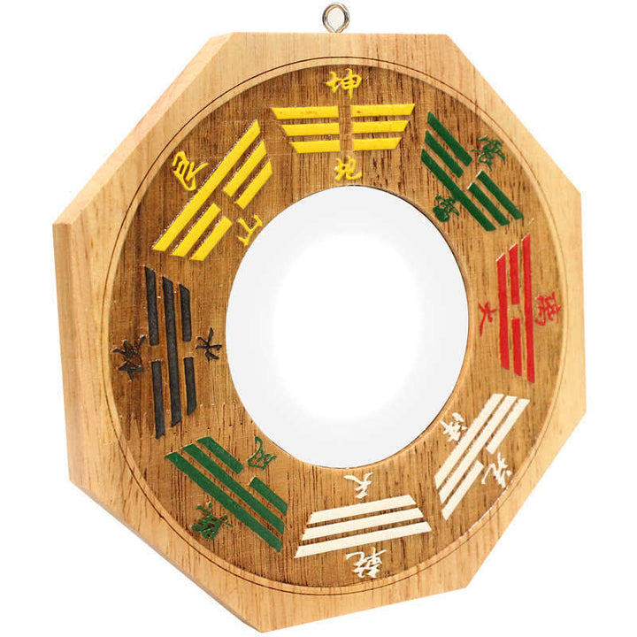 Feng Shui Bagua Mappa Peach Wood Balance Energy Map Specchio