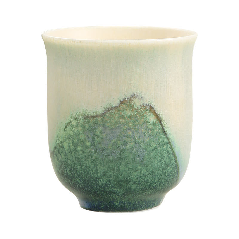 Buddha Stones Tazza da tè in ceramica verde creativa Tazze da tè Kung Fu