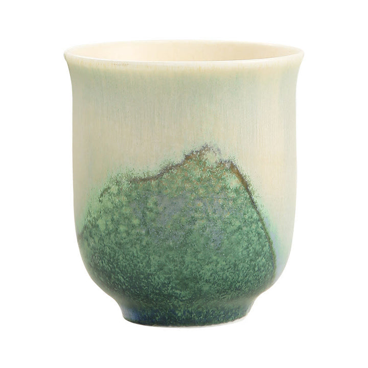 Buddha Stones Tazza da tè in ceramica verde creativa Tazze da tè Kung Fu