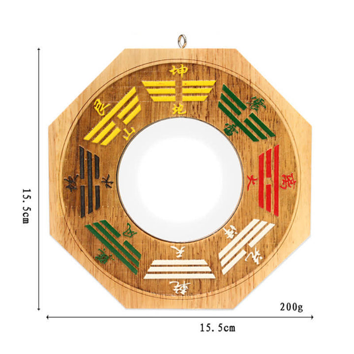 Feng Shui Bagua Mappa Peach Wood Balance Energy Map Specchio