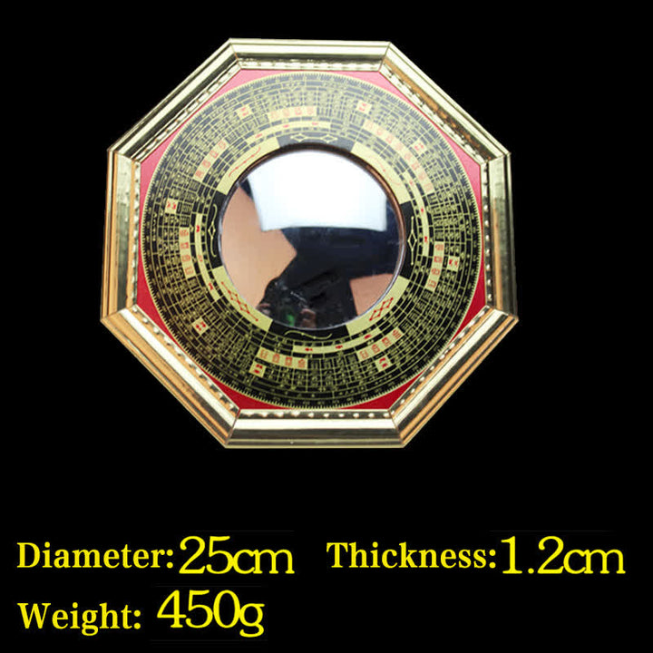 Feng Shui Bagua Mappa Equilibrio Armonia Soggiorno Mappa Energetica Specchio - Specchio convesso Bagua Map da 25 cm - image 22