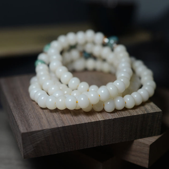 Buddha Stones 108 Mala Beads Bodhi Seed Tieni lontani gli spiriti maligni Braccialetto calmo