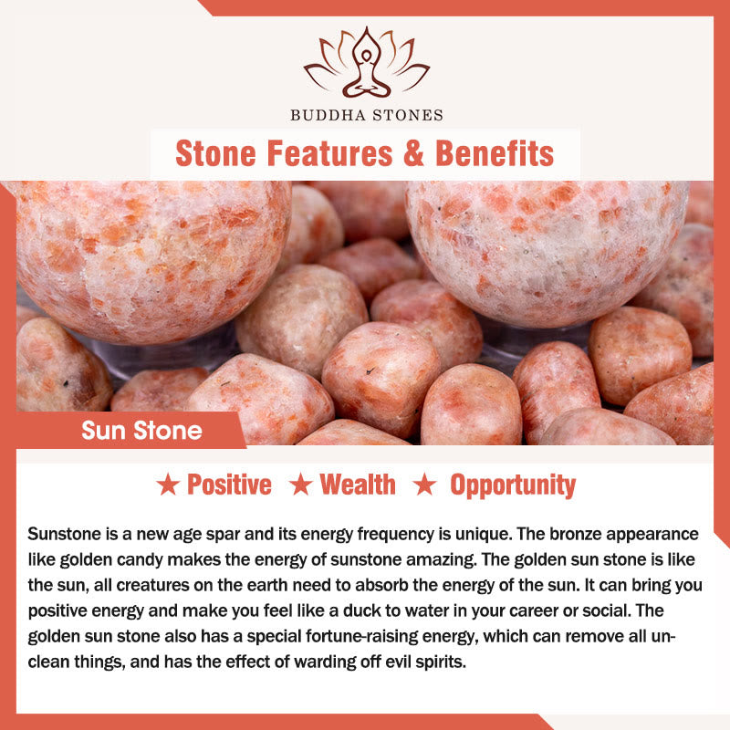 Braccialetto di equilibrio per meditazione in cristallo di pietra di forma irregolare naturale Buddha Stones