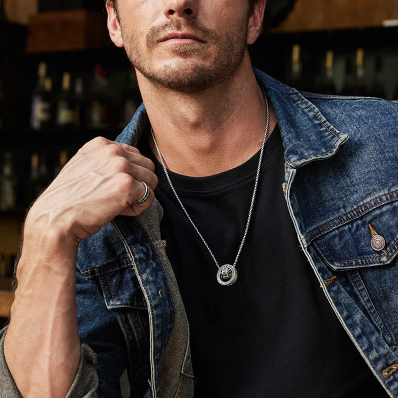 Buddha Stones Tibetano Om Mani Padme Hum Intagliato Pace Purezza Catena Collana Pendente - image 14