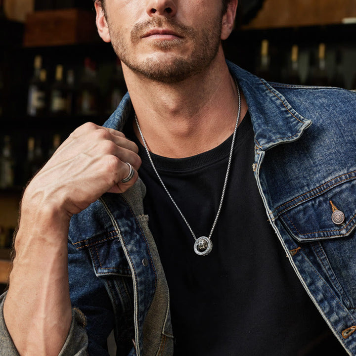 Buddha Stones Tibetano Om Mani Padme Hum Intagliato Pace Purezza Catena Collana Pendente - image 14