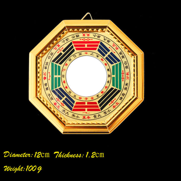 Feng Shui Bagua Mappa Equilibrio Armonia Soggiorno Mappa Energetica Specchio - Specchio piano quattro stagioni da 12 cm - image 3