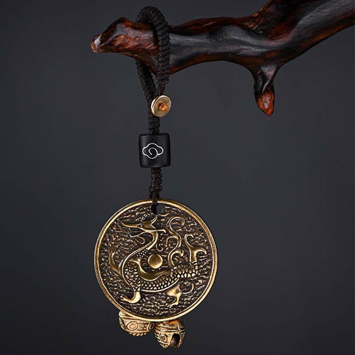 Buddha Stones Quattro Simboli Drago Azzurro Tigre Bianca Uccello Vermiglio Tartaruga Nera Portachiavi