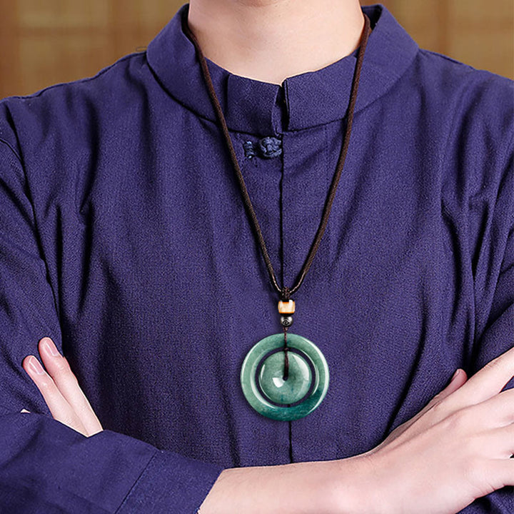 Collana Buddha Stones con fibbia per la pace, fortuna e prosperità