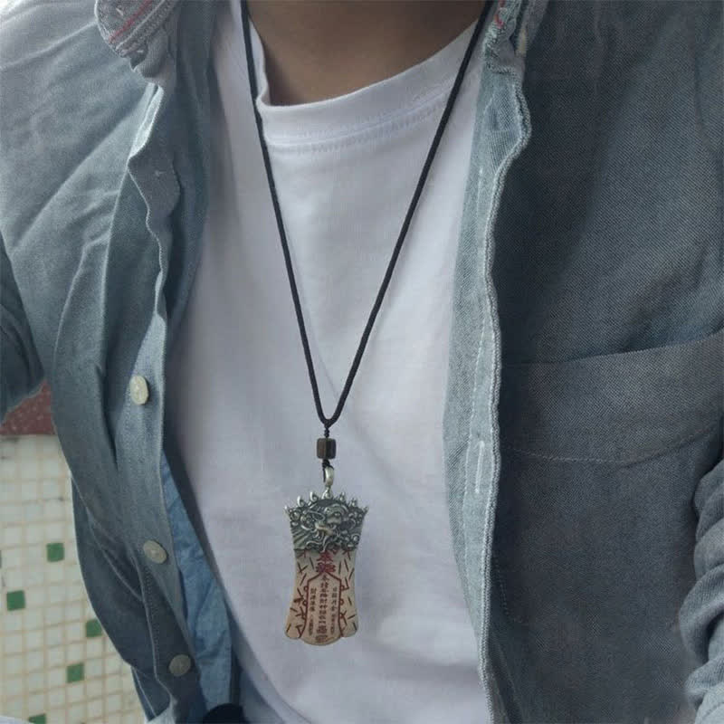 Collana con ciondolo FengShui Bagua PiXiu Cinnabar Balance - image 5