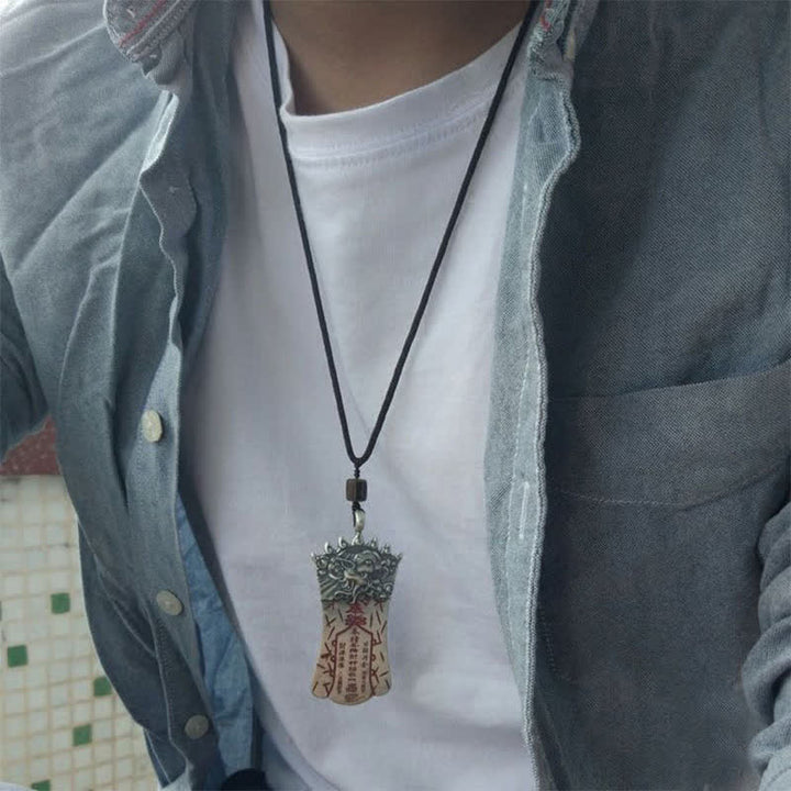 Collana con ciondolo FengShui Bagua PiXiu Cinnabar Balance - image 5