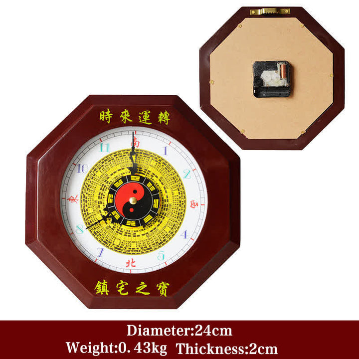 Orologio da parete con mappa energetica Feng Shui Bagua Map Balance