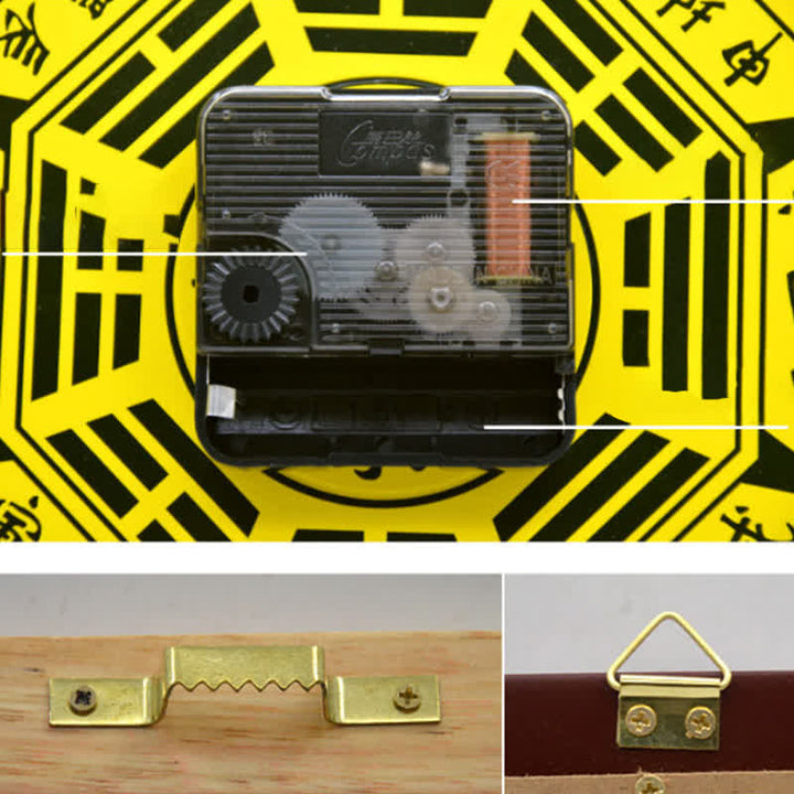 Orologio da parete con mappa energetica Feng Shui Bagua Map Balance