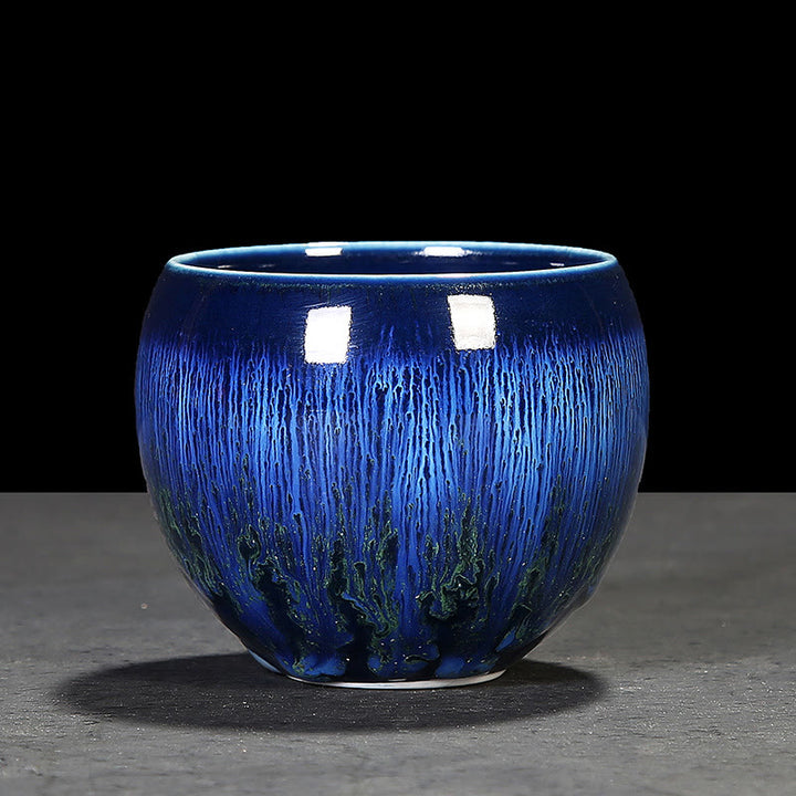 Buddha Stones Tazza da tè in ceramica cinese Jianzhan Glaze Kiln Change Tenmoku Kung Fu Tea Cup