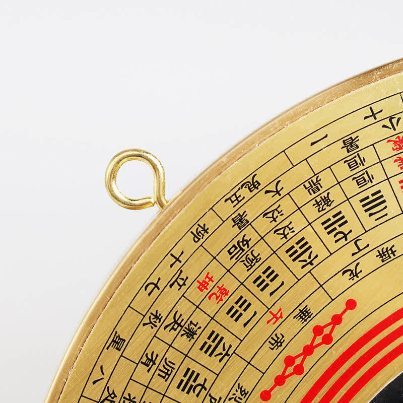 Mappa Feng Shui Bagua Moneta di rame Mappa energetica dell'equilibrio del nodo cinese